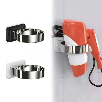 Wall Mount Hair Dryer Holder Hairdryer Bracket Stand Bathroom Storage Rack AU • $13.21