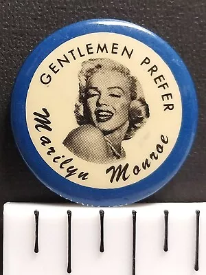 Gentlemen Prefer Marilyn Monroe (1956) 1.5  Vintage Movie Star Pin-Back Button • $9.99