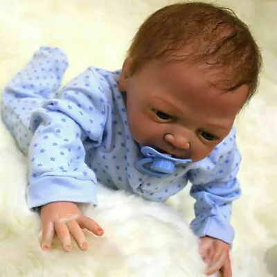 22  Reborn Baby Dolls Boy Real Life Like Vinyl Silicone Newborn Gifts Handmade • £29.19