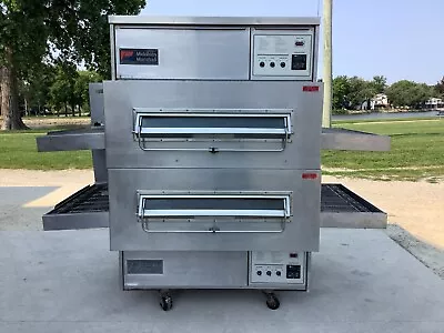 Conveyor Pizza Oven MiddleBy Marshall PS360WB Double Stack Nat. Gas TESTED • $11950