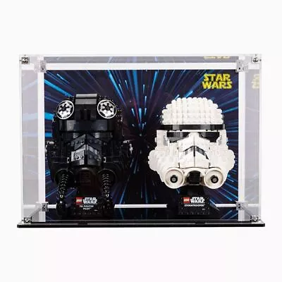Display Case Fro LEGO® 2X Helmet Display Case (Star Wars 75274 75276 75277 • $85.50