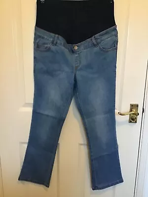 Maternity Kick Flare Jeans. Size 8. Light Blue. New With Tags. Dorothy Perkins • £22