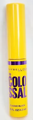 Maybelline New York CLASSIC BLACK The Colossal Mascara .15 Oz/4.5mL Travel New • $9.99