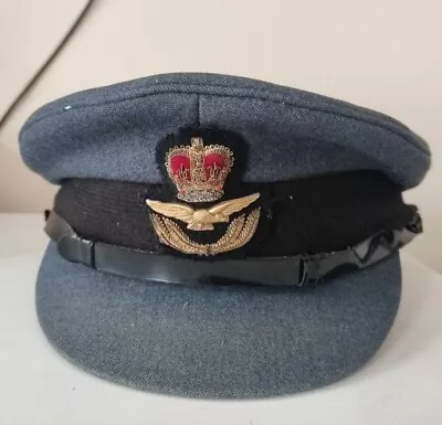 British RAF Officers Cap  Moss Bros Covent Garden 7 3/8 Or 60cm • £49.99