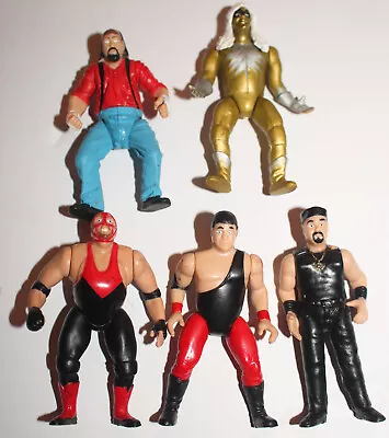 $19.99 • Buy WWE Lot Of 5 Mini Action Figures Jakks 3  WWF Lawler Vader Goldust Vega Funk BCA