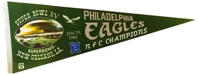 Philadelphia Eagles Vintage 1981 Super Bowl XV Pennant • $59.99
