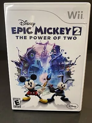 Disney Epic Mickey 2: The Power Of Two (Nintendo Wii 2006) Fast Shipping • $5.99