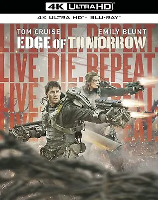 £19.99 • Buy Edge Of Tomorrow [2014] (4K Ultra HD + Blu-ray) Tom Cruise, Emily Blunt