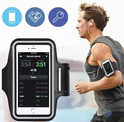 For Android/iPhone Pro Max Sports Running Jogging Gym Armband Case Holder • $8.30