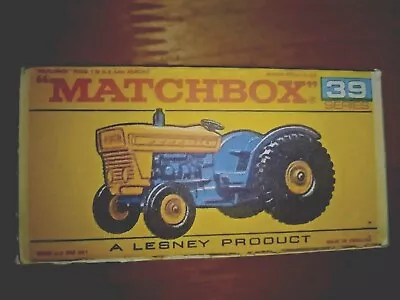 Matchbox -  No39 Ford Tractor - Replica / Repro Box • £1.95