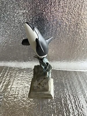 Joe Slockbower Killer Whale “Airborne” Sculpture Mill Creek Studios 2004 Rare • $149.99