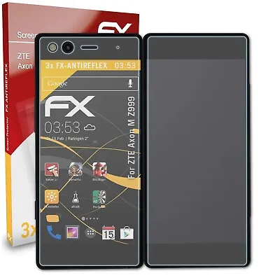 AtFoliX 3x Screen Protection Film For ZTE Axon M Z999 Matt&shockproof • £14.49