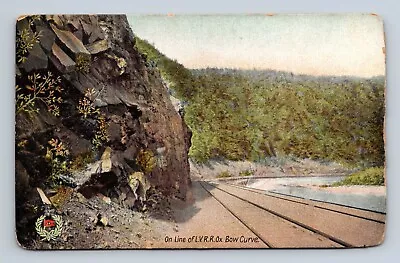 On Line Of L.V.R.R Ox Bow Curve Mauch Chunk Pennsylvania Postcard C1915  • $4.15