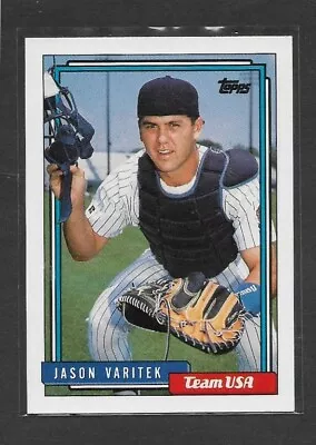 1992 Topps Traded #123T Jason Varitek RC Team USA Boston Red Sox Baseball • $1.75