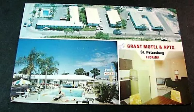 Old Postcards. Grant Motel & Apts. St. Petersburg Fl. PA5 • $3