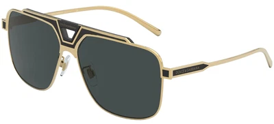 $320.10 • Buy Dolce & Gabbana MIAMI DG 2256 Gold/Dark Grey 62/13/150 Men Sunglasses