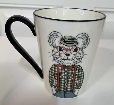 Signature Housewares Animal Hipster Mouse Wearing Glasses & Hat Coffee Mug 16 Oz • $12.74
