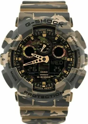 G-shock Mens Watch GA-100CM-5A Military/camouflage • £83.50