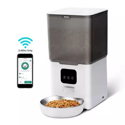 6L Automatic Pet Feeder Smart APP Cat Dog Food Dispenser Remote Feeding • $59.95
