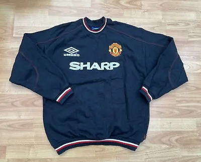 Rare Vintage Men’s Umbro Manchester United 1998/99 Sweatshirt Large • £51