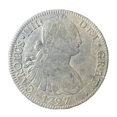 8 Reales 1797 Bust Dollar Hispan Mexico Spanish Colonial Carolus IIII MO FM • $212.52