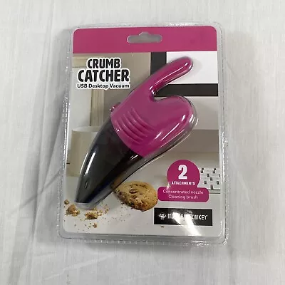 Modern Monkey Crumb Catcher USB Desk Vacuum Pink- BRAND NEW • $15.99