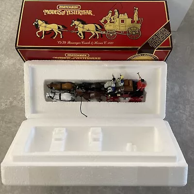 Matchbox Models Of Yesteryear YS-39 - Passenger Coach & Horses 1820 • £15