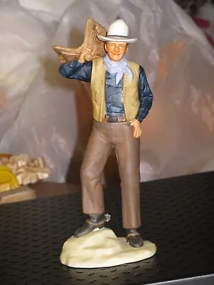 Vintage 1985 John Wayne Western Cowboy 7  Porcelain Figurine By AVON • $24.95