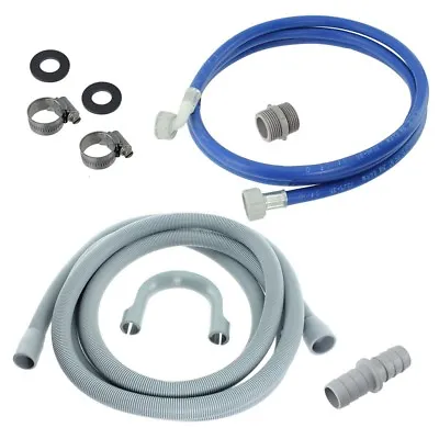 £13.10 • Buy For BOSCH Washing Machine Fill Water & Waste Drain Hose Extension Kit 2.5m 