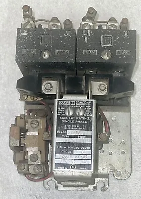 Square D 8536 Cg-23 2630-st-g1 1 Phase 5hp 40a 600v Magnetic Motor Starter • $35