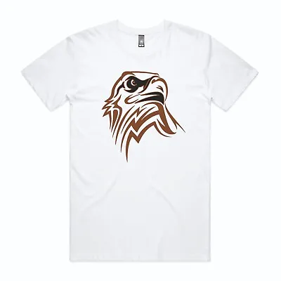 Golden Eagle Head Printed T Shirt Falcon Bird Of Prey T Shirt Adult Unisex • £11.49
