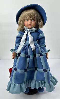 Vintage Lenci 1982 Blue Felt Doll ‘Amanda’ 20” Original Box And COA • $200
