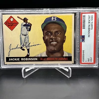 1955 Topps Jackie Robinson PSA 1 #50 • $210.50