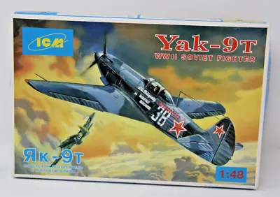 ICM 1/48 Scale WWII Soviet Fighter Yak-9T Plastic Model Kit No. 48012 Sealed Bag • $26