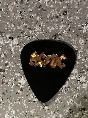 AC/DC Promotional Black Guitar Pick - 2000 Stiff Upper Lip Tour • $12