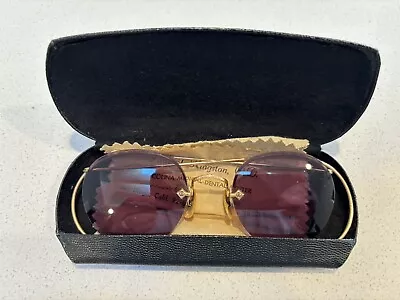 VINTAGE ARTCRAFT NOKOROD 1900’s Spectacles W/Lavendar Nonprescription Lenses • $45