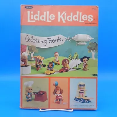 Vintage Liddle Kiddles COLORING BOOK Dolls & BLIMP Whitman Mattel 1960s • $12.95
