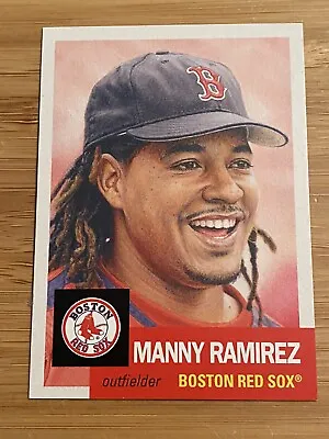 Boston RedSox MANNY RAMIREZ Living#475 Facsimile Auto OnBack Free Toploader/Sv • $5.49