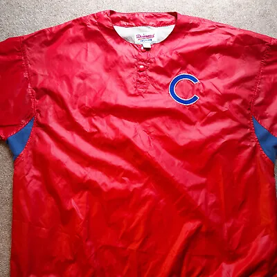 Vintage Chicago Cubs Diamond Starter Shirt Jacket MLB Apparel Pull Description • $38.88