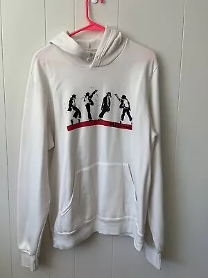 Michael Jackson Hoodie Pullover Sweatshirt White Size L • $185