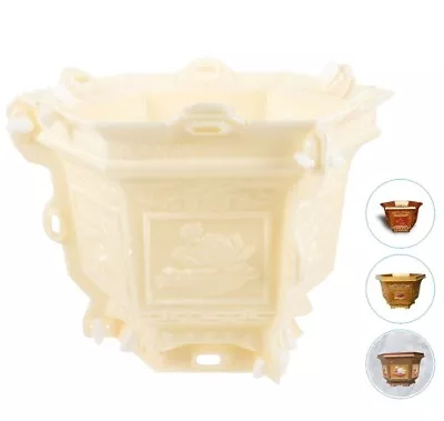 Home Reusable Plastic Bonsai Pot Mold Concrete Mold For Planter Home DIY Garden • $33.88