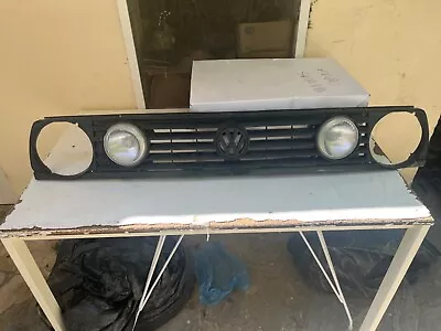 Vw Golf Mk2 Oem Front Grille With Hella Spotlights • $280