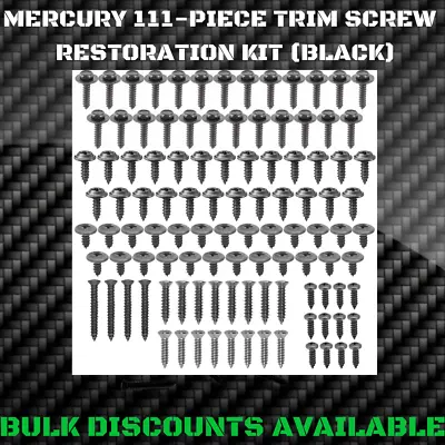 $35.21 • Buy 1961+ Mercury Meteor Interior Exterior Molding Engine Bay Trim SCREW KIT Black