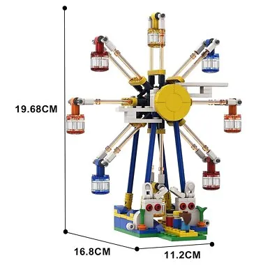 Model Building Blocks Set MOC City Ferris Wheel Kids Creative Assembly Bricks • $35.52