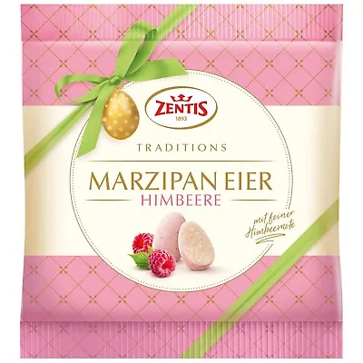 Zentis Marzipan Eggs: RASPBERRY  125g-Limited Edition -FREE SHIP • $9.45