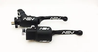 ASV F3 Front Brake Clutch Perch Levers Pair Pack Dust Covers Black Banshee 350 • $151.95