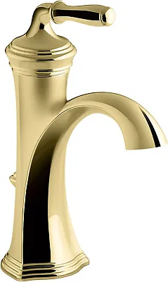 $239.99 • Buy Kohler K-193-4-PB Devonshire Single Hole Bathroom Faucet, Vibrant Polished Brass
