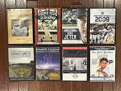 8- NY Yankees 2003-09 Vintage DVD’s Babe Ruth Mantle Jeter 2009 WS & More!! • $19.99