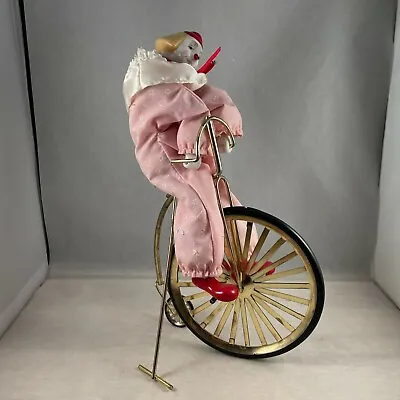 Vintage CermaicClown Riding Metal High Wheel Bike - 11.5   Tall • $24.99