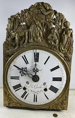 Antique 19th C. French Renaud Morbier Chime Wall Clock • $300